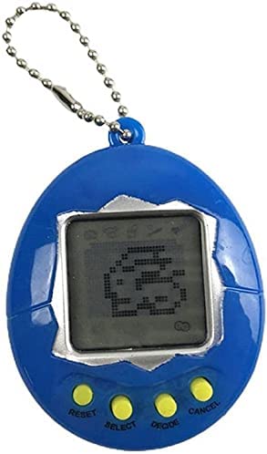 Aoseahess Virtual Pet Toy Animal Games Keyring Electronic Toys Nostalgic 90s Toy, Virtual Digital Pet Retro Handheld Game Machine Funny Chiristmas Gift for Kids of All Ages (blue)