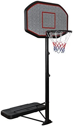 display4top Adjustable Portable Basketball Stand Hoop Net Backboard System (200-305cm)