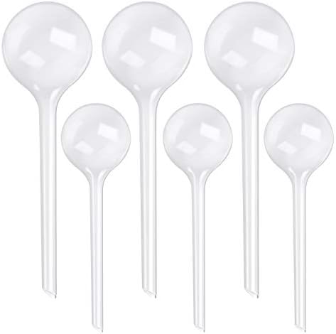 Haishell 6 Pack Plant Watering Bulbs,Plastic Automatic Self-Watering Globes,Plant Waterer drip irrigation equipment for automatic watering of indoor and outdoor potted plants