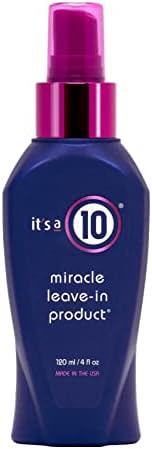 It's a 10 Haircare - Miracle Leave-In Product Spray, Natural Ingredients, Smoothes & Eliminates Frizz, Restores Shine, Colour Safe, Natural Ingredients, 120ml