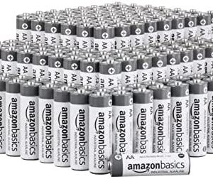 Amazon Basics AA Alkaline Batteries, Industrial Double A, 5-Year Shelf Life, 150-Pack