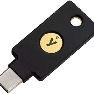 Yubico Y-335 - YubiKey 5C NFC - Two Factor Authentication USB and NFC Security Key, Fits USB-C Ports and Works with Supported NFC Mobile Devices - Protect Your Online Accounts, Black