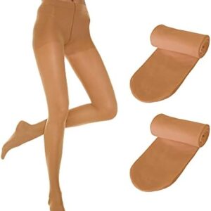 adam & eesa®️ Ladies 70 Denier Plain Uniform Tights Womens Elastic High Waist Opaque Footed Ballet Dance Leggings Pantyhose S M L XL