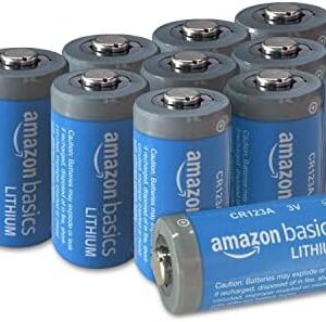 Amazon Basics 10-Pack of CR123A 3 V Lithium Batteries