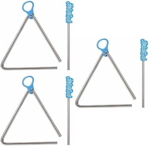 Toyvian 3 Sets triangle toy toddler toys kids musical instruments kids playset Educational Musical Toys Early Learning Musical Instrument Multifunctional Musical Toy Metal percussion wifi