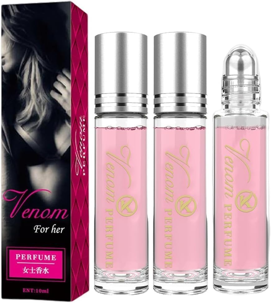 Pheromone perfume, 3pcs Venom pheromone perfume, Pheromone Perfume For Women, Venom Scents Pheromones for Women, Pheromones Perfume For Her, Roll on Pheromone Perfume