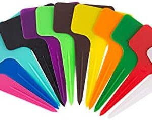 Zimjoy 120Pcs Garden Plant Labels Plastic Tags, Plant Labels Coloured,Plastic Waterproof Durable Garden Markers Labels,for Herb Garden Outdoor Indoor, Seed Potted Herbs Flowers Vegetables(Muti-Color)