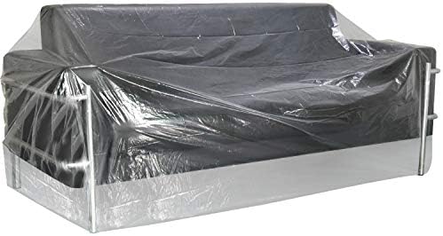 TUPARKA 9ft Christmas Tree Poly Storage Bag Large Furniture Cover 110" x 72" with Small Moving Bags, 1 Set
