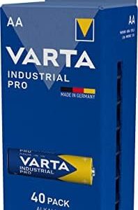 VARTA Industrial Pro AA Mignon Alkaline Batteries LR6 - 40-pack, Made in Germany, [Amazon Exclusive]
