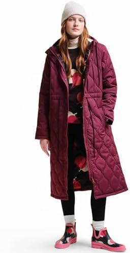 Regatta Womens Orla Kiely Longline Quilted Warm Winter Hooded Jacket Coat
