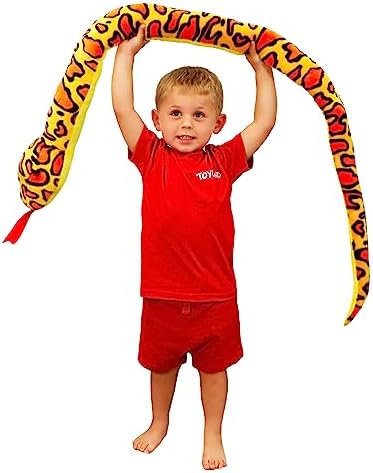 Toyland® 170cm (5.5ft) Giant Two-Toned Plush Snake - 5 Assorted Designs - Children's Soft Toys