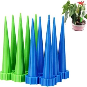 12 Pcs Plant Waterer, Self Watering Spike Slow Release Vacation Plants Watering System, Automatic Watering Devices for Garden, Home, Indoor, Outdoor