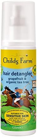 Childs Farm | Kids Hair Detangler 125ml | Grapefruit & Organic Tea Tree | Detangles & Smooths | Suitable for Dry, Sensitive & Eczema-prone Skin